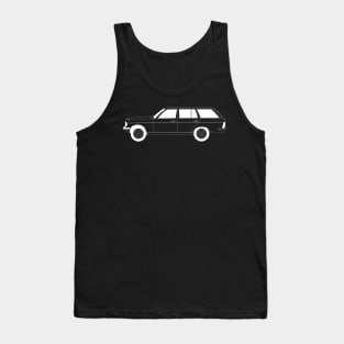 Mercedes W123 White Outline Tank Top